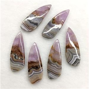 Natural Aurora Amethyst Agate Teardrop Pendant, approx 13-38mm