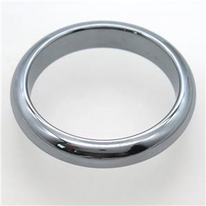 Terahertz Stone bangle, approx 7x12mm, 57mm dia