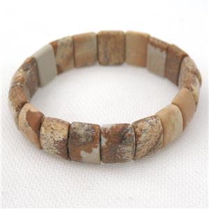 Picture Jasper Bracelets, stretchy, approx 10-15mm