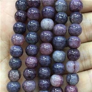 Crackle Glass round Beads, approx 8mm dia