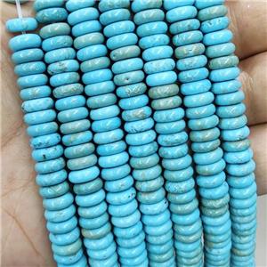 Blue Magnesite Turquoise Heishi Beads, approx 3-8mm