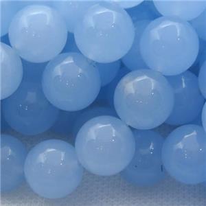 blue Spong Jade Beads, round, approx 10mm dia