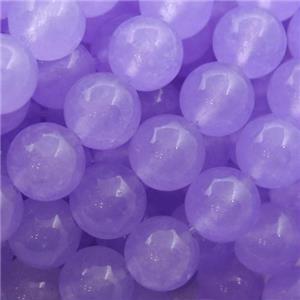 lavender Spong Jade Beads, round, approx 12mm dia