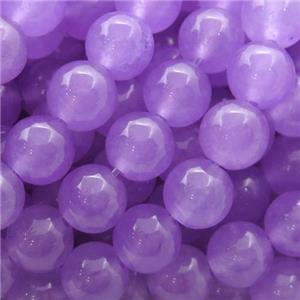 purple Spong Jade Beads, round, approx 10mm dia