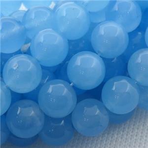 blue Spong Jade Beads, round, approx 14mm dia