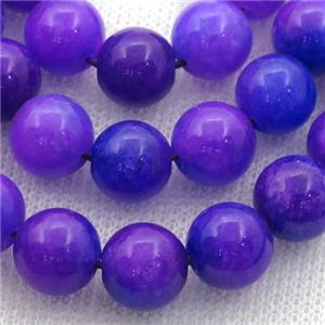 lavender Spong Jade Beads, round, approx 10mm dia