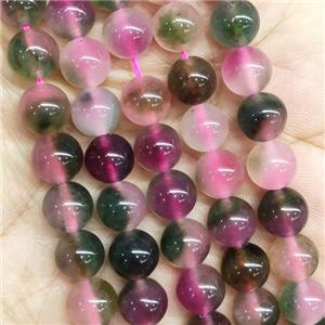 round Jade Beads, multicolor, dye, approx 8mm dia