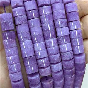 Sponge Jade Heishi Beads Puprle Dye, approx 10mm