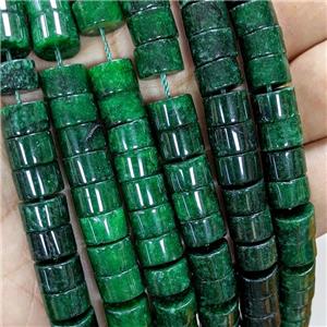 Sponge Jade Heishi Beads Green Dye, approx 10mm