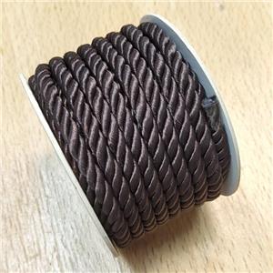 Nylon Wire Deepcoffee, approx 5mm, 8 meters per rolls