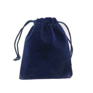 darkblue Velvet Jewelry Pouch, approx 10x12cm