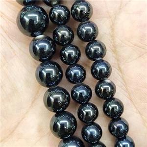 Darkgreen Porcelain Beads Smooth Round Ceramic, approx 8mm, 49pcs per st