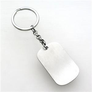 raw Stainless Steel keychain pendant, approx 28-45mm, 30mm dia