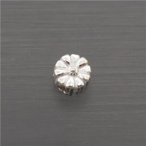 Sterling Silver Beads Flower, approx 3.5mm