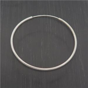 Sterling Silver Hoop Earring, approx 43mm