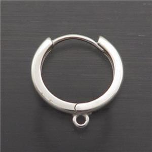 Sterling Silver Hoop Earring, approx 14mm