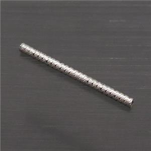 Sterling Silver Column Beads, approx 1.5x20mm