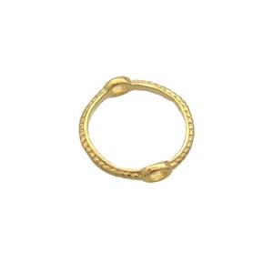 Sterling Silver Beads Circle Gold Plated, approx 7.5mm