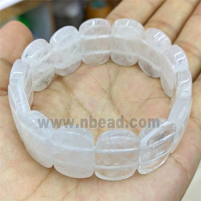 Natural Clear Quartz Bracelet Stretchy