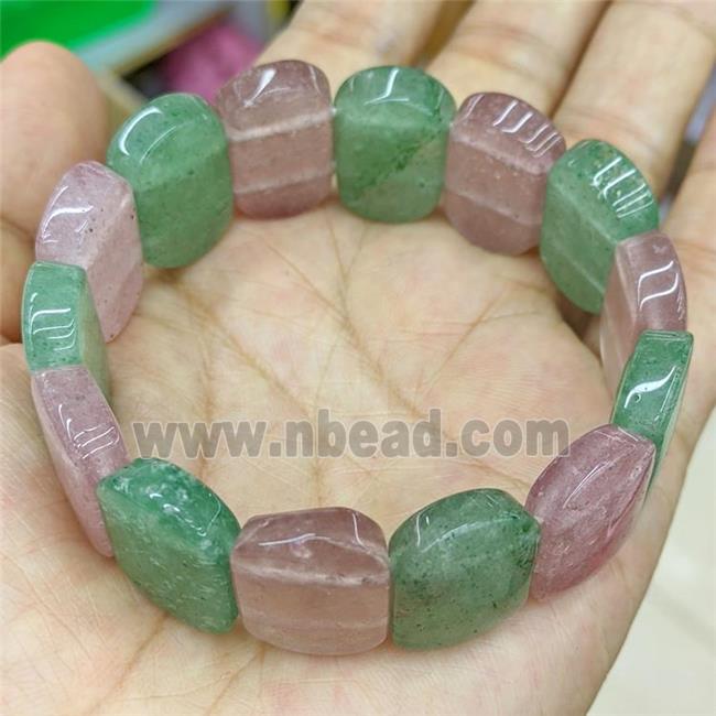 Natural Strawberry Quartz Bracelet Stretchy