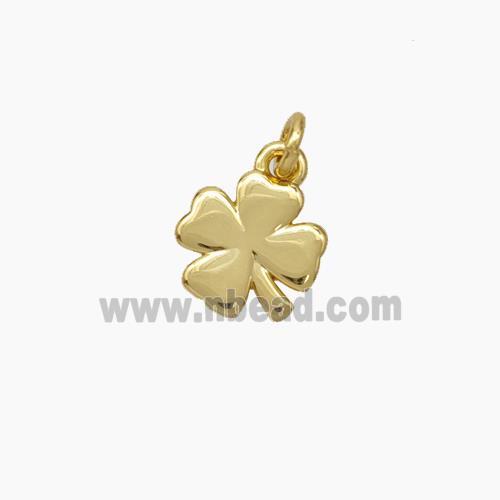 Copper Clover Pendant Gold Plated