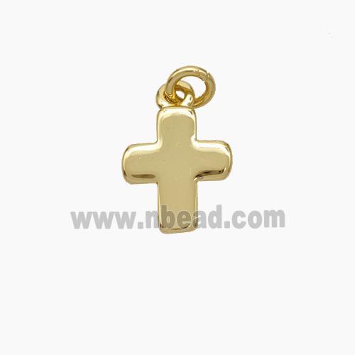 Copper Cross Pendant Gold Plated