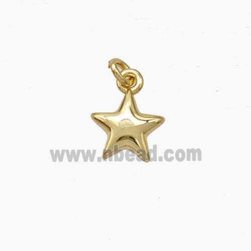 Copper Star Pendant Gold Plated