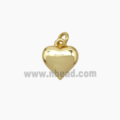 Copper Heart Pendant Gold Plated