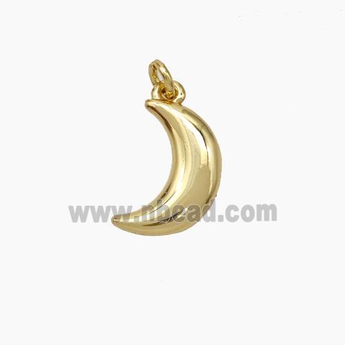 Copper Moon Pendant Gold Plated