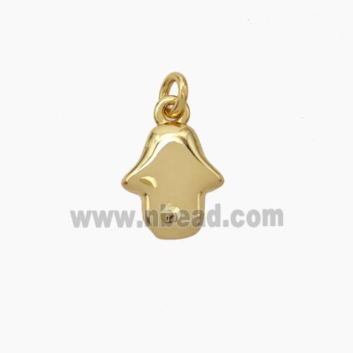 Copper Hand Pendant Gold Plated