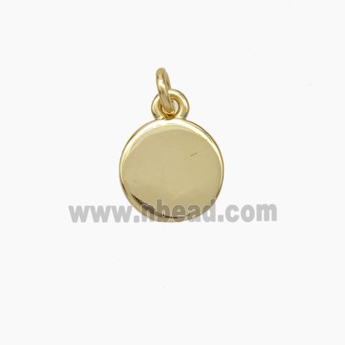 Copper Coin Pendant Gold Plated