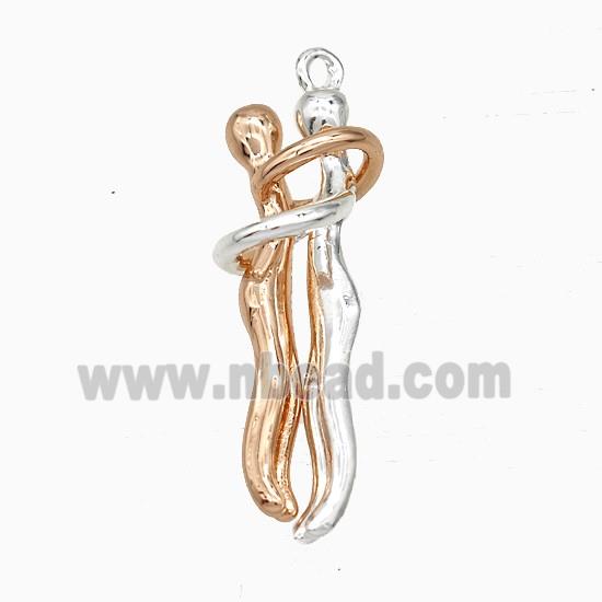 gemstone pendant, freeform, gold plated