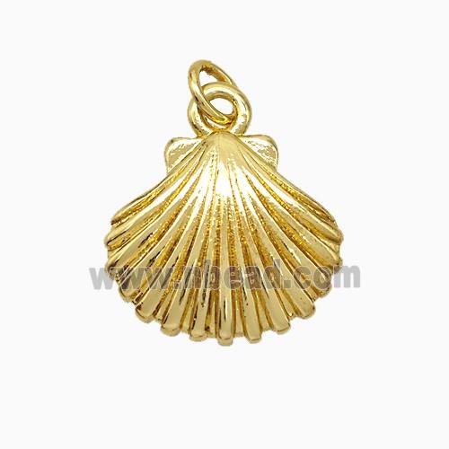 Copper Pendant Pave Zircon, Gold Plated