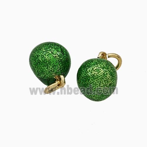 Copper Pendant Pave Zircon, Gold Plated
