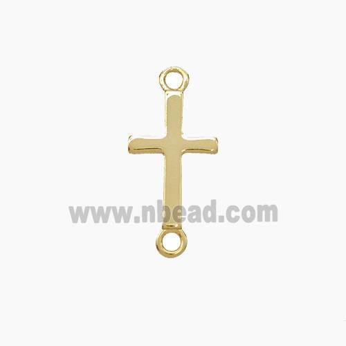 Copper Cross Connector Gold Plated