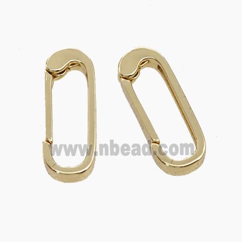 Copper Carabiner Clasp Gold Plated