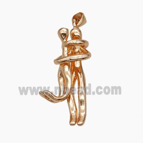 Copper Couple Pendant Rose Gold