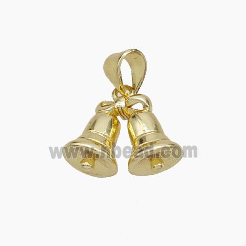 Copper Bell Pendant Gold Plated