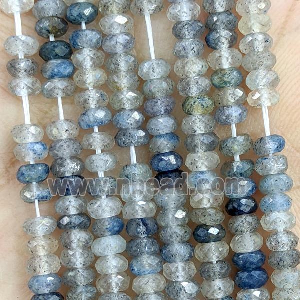 Natural K10 Jasper Beads Faceted Rondelle Blue