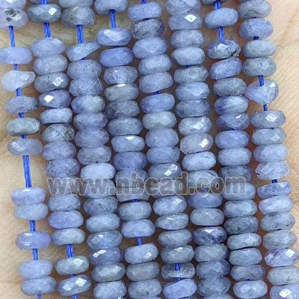 Natural Tanzanite Beads Blue Faceted Rondelle