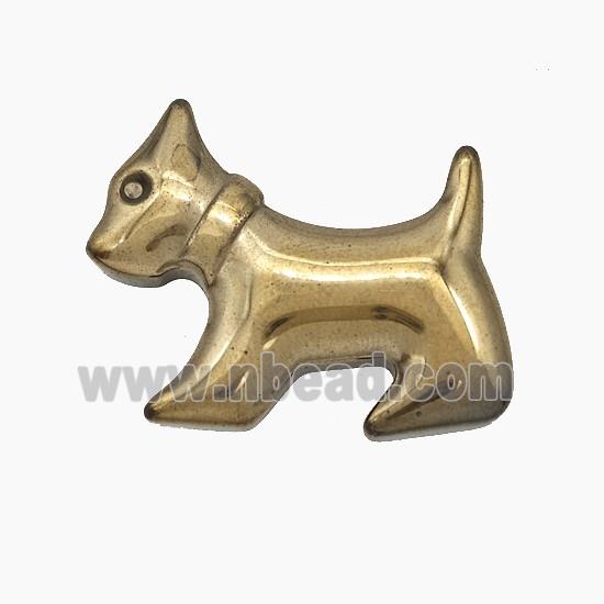 Hematite Dog Decoration No-Hole