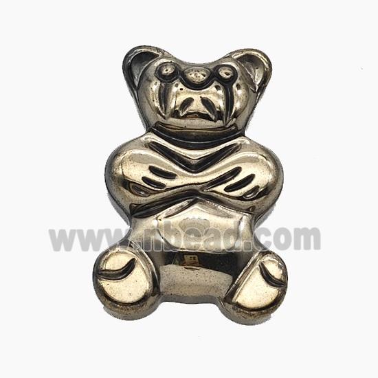 Hematite Dog Decoration No-Hole