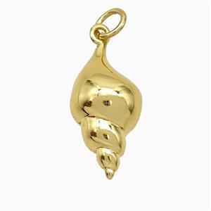 Copper Pendant Pave Zircon, Gold Plated, approx 10-20mm