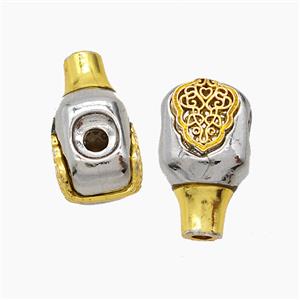 Tibetan Style Copper Guru Beads Antique Silver Gold, approx 12-21mm