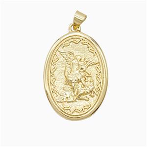 Copper Adam And Eve Pendant Gold Plated, approx 20-27mm