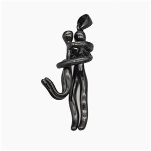 Copper Couple Pendant Black Plated, approx 5-30mm, 5-20mm