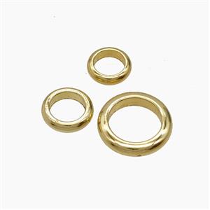 Copper JumpRings Connector Gold Plated, approx 11mm