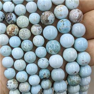 Natural Blue Opal Beads Smooth Round, approx 10mm