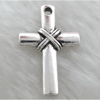 Tibetan Silver Cross pendants non-nickel