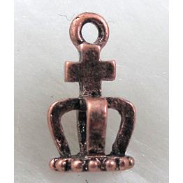 Tibetan Silver crown pendant, lead free and nickel free